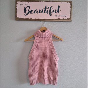 Charlotte Russe Sleeveless Turtleneck Sweater